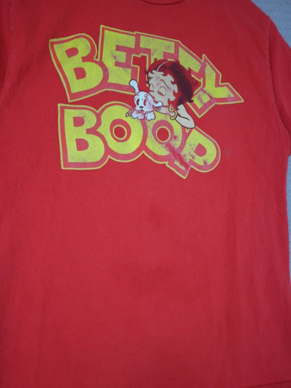 Betty Boop Graphic Tee Red Size Small - Picture 3 of 6
